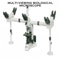 A multi-viewing biological microscope is an advanced microscope designed for educational and research purposes in biology, medicine, and other scientific fields. Compensation free trinocular & binocular 30° inclined, 360° rotatable head. 
 