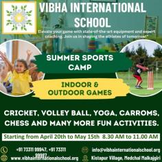 At Vibha International School, our Summer Camp offers a range of engaging outdoor and indoor games to keep students actively involved and entertained. Our outdoor games include classic favorites such as capture the flag, relay races, and scavenger hunts, providing opportunities for physical activity and teamwork. 
