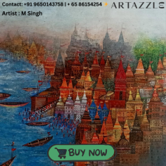 Temple Town Wall Art for Sale at Artazzle.com
 
Size:Medium

Dimensions:24*24 inches

Medium:Acrylic on Canvas