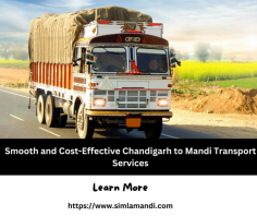 Are you in search of Chandigarh to Mandi transport services, If yes, your search ends now. Simla Mandi Goods Transport Co is the best choice for you. We have more than 56 years of experience in the transport industry. We offer you effortless goods transport services at an affordable rate. Choose us for the smoothest and safest services.