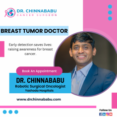 Are you looking for a skilled breast tumor doctor? Consider Dr. Chinnababu Robotic Surgical oncologist (Cancer Surgeon). With extensive expertise and a dedication to personalized care, Dr. Chinnababu is a top choice for oncology in Hyderabad. Schedule a meeting with him for tailored treatment to suit your needs.