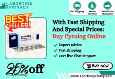Discover convenience and confidentiality when you buy Cytolog online. Our platform offers discreet access to high-quality pills, ensuring privacy and control. With easy ordering and secure delivery, get 25% off. Order Cytolog online today and get rid of your early unplanned pregnancy. Give yourself a gift of control and selfcare. Buy Now!

Visit Us: https://www.abortionprivacy.com/cytolog
