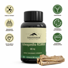 Rasayanam Ashwagandha is a natural supplement derived from the root of the Ashwagandha plant, a herb traditionally used in Ayurvedic medicine. This supplement is known for its countless health benefits, such as reducing stress, enhancing energy levels, and promoting overall well-being. It is formulated using high-quality ingredients to ensure optimal effectiveness.

Ashwagandha has been a symbol of mental and physical health support for generations, earning its place in traditional medicine. Rasayanam Ashwagandha is a natural choice for those seeking to augment their daily health routine. Its seamless integration into daily life offers a straightforward path to improved well-being and health maintenance.