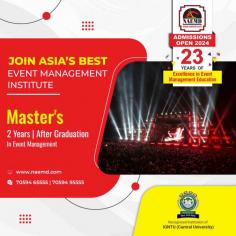 Study Master of Event Management in Ahmedabad India

The Master of Event Management is a postgraduate degree created for people working in event management who want to upgrade their skills for career development in event management. It serves as a route into the profession for students majoring in Event Management and Development who graduate with a Bachelor's (BBA) Degree Start your master's program at the NAEMD Institute.

☎️ Call Us Now: +91 7059465555

