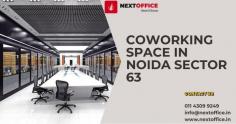 Find the ideal coworking space in Sector 63, the busiest area of Noida! Coworking space is the best option for independent contractors, startups, and small enterprises since it provides the right balance of community and productivity. Modern workspaces, adjustable desk arrangements, and fast internet allow you to get the most out of your work experience.  Come interact, work together, and prosper with like-minded individuals and business owners by joining our growing community. Take a tour of Noida Sector 63, the finest coworking space, to discover the limitless opportunities for success!