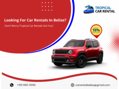 Tropical car rental is the best and cheapest solution when you are looking for an airport car rental agency in Belize. Call: 501-631-1111
