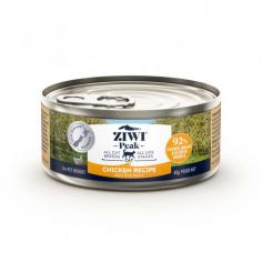 Ziwi Peak Chicken Recipe Wet Cat Food: This food contains 92% chicken, organs, and New Zealand green mussels that are ideal for cats with dietary sensitivities. 
