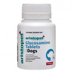 Aristopet Glucosamine Tablets are formulated with glucosamine sulphate that helps to keep pets active. These supplements assist in maintaining optimal joint health daily for dogs.
