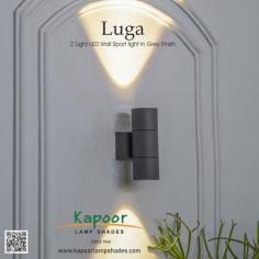 Transform your home with the sleek and modern Luga 2 Light LED Wall Spotlight. Perfect for highlighting your favorite spaces, this stylish grey finish fixture brings both elegance and efficiency to any room. They are energy-efficient and long-lasting LEDs, and they are ideal for living rooms, bedrooms, and hallways. Order today and see your home in a whole new light!