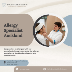 Your Trusted Allergy Specialist in Auckland

Find relief from allergies at Holistic Skin Clinic, your trusted allergy specialist in Auckland. Our experienced team provides comprehensive allergy testing and personalized treatment plans to address your specific needs. Trust us to help you breathe easier and live a healthier, allergy-free life.