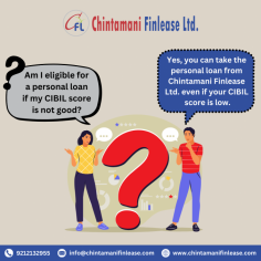 Yes, you can still get a personal loan from Chintamani Finlease Ltd. even with a low CIBIL score! We believe in providing financial support to all. Enjoy hassle-free loan approval and flexible repayment options, regardless of your credit score. Apply now and fulfill your financial needs!