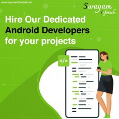 Swayam Infotech provides Android app development services. Our Android developers will create useful and engaging Android applications for your business. Elevate your digital presence with our Android app development Company in Canada As a leading Android application Service in Canada we specialise in crafting tailored solutions that align with your business goals. From conceptualisation to deployment, our team ensures a seamless and high-performance app experience for your users to partner with us to bring your Android App vision to life and stand out in the Canadian market.