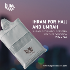 Authentic Ihram for Hajj and Umrah

Find authentic Ihram garments crafted for your sacred pilgrimage. Our high-quality, comfortable, and modest Ihram ensures a pure and seamless experience for Hajj and Umrah. Start your spiritual journey with the finest attire.