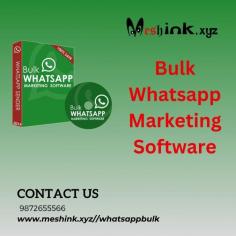 Bulk WhatsApp marketing software helps you market your business and expand your reach by letting you share images, text, videos and more in bulk. Meshink is an automated software designed to send WhatsApp messages in bulk directly from PC and laptop.