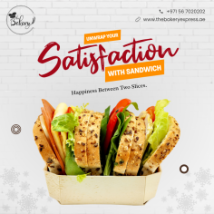 Traditional Sandwich include classics like the ham and cheese, turkey club, bacon, lettuce, tomato, and the peanut butter and jelly sandwich. Typically, They are served cold or at room temperature. The Bakery provides best sandwich. The nutritional content of a sandwich can vary widely depending on the ingredients used.
Contact: +971 56 7020202

Website: https://thebakeryexpress.ae/sandwiches/


