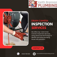 Keith Brennan Plumbing offers advanced drain camera inspection services to accurately identify blockages, leaks, or other issues within your plumbing system. Our team uses state-of-the-art camera technology to provide a thorough inspection and pinpoint problem areas, allowing for efficient and cost-effective repairs. Trust Keith Brennan Plumbing for expert drain camera inspections to keep your plumbing system flowing smoothly.