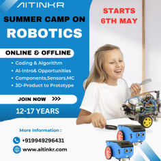 AITINKR is the best educational institute for AI and Emerging Technologies in Hyderabad especially designed for kids. Also we provide best Robotic with AI for kids