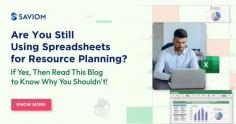 Relying on simple spreadsheets for hashtag#resourceplanning can create informational silos, lead to scheduling overruns, double-booking, and internal conflicts. 
