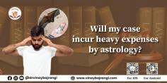 Are you worried about incurring heavy expenses due to astrology? Let Dr. Vinay Bajrangi, a renowned astrologer, put your mind at ease. With his expertise and guidance, you can determine if your case will lead to financial burdens. Don't let the fear of high costs hold you back from seeking astrological solutions. Trust in the wisdom of Dr. Vinay Bajrangi and discover the true potential of your case. Contact him today and find out the answer to your question - Will my case incur heavy expenses by astrology?
https://www.vinaybajrangi.com/court-case-astrology/will-my-case-incur-heavy-expenses.php
