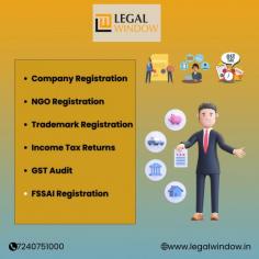 
Hi, We are Legal Window
We offer business registrations, compliances, taxation and intellectual property services that help entrepreneurs start, manage, protect and grow their businesses.