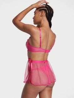 Shop Wicked Unlined Shimmer Heart Embroidery Apron at ₹11499/- from Victoria's Secret India. Avail at best deals & discount on variety of babydoll nightie for women online in India. 
