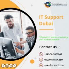 IT support enhances security by implementing robust measures, monitoring threats, and ensuring systems are protected against cyberattacks and vulnerabilities. VRS Technologies LLC offers you the reliable services of IT Support Dubai. For More info Contact us: +971 56 7029840 Visit us: https://www.vrstech.com/it-support-dubai.html
