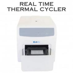 A Real Time Thermal Cycler is a sophisticated laboratory instrument used in molecular biology to amplify and detect DNA in real-time. This device allows scientists to monitor the progress of the DNA amplification process as it occurs, providing valuable data on gene expression, mutation analysis, and other genetic phenomena. By precisely controlling temperature cycles, it enables efficient DNA replication through polymerase chain reaction (PCR) while simultaneously measuring fluorescence signals, allowing for accurate quantification and analysis of genetic material. This technology is essential in various fields, including genetics research, clinical diagnostics, and forensic analysis, facilitating rapid and precise genetic analysis for a wide range of applications.