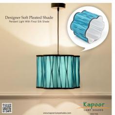 Transform your home with the timeless elegance of our Designer Solid Soft Pleated Shade Pendant Light with Firozi Silk Shade! It adds a vibrant pop of color for a unique, stylish look. It is perfect for living rooms, dining areas, bedrooms, or any space needing an upgrade. Transform your space with this stylish pendant light and let it be the centerpiece that draws every eye.