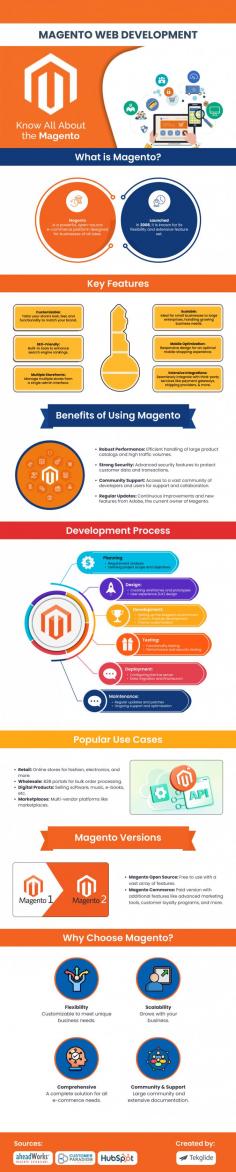 Tekglide provides reliable and affordable Magento Development Services to elevate your brand. Our expertise guarantees an engaging, user-friendly and easy to navigate eCommerce store that generates revenue. 