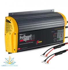ProSport Generation 3 On-Board Marine Battery Chargers incorporate all-digital microprocessor control. Like no other, the new ProSport Series provides automatic installation feedback with its exclusive "System Check OK" and individual "Battery Bank Trouble" LED indicators, and also has the most advanced energy saving mode. After fully charging and conditioning batteries, ProSport's Energy Saver Mode will monitor and Auto Maintain batteries only when needed to maintain a full state of charge, resulting in maximum reserve power performance and lower AC power consumption and operating costs.