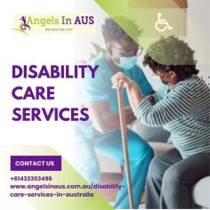 Disability Care Services  in the context of caregiving, refers to providing personalized support and assistance to individuals with disabilities. Angels In Aus provides and funds a range of services for people with disabilities and their carers.