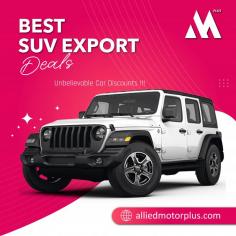  Buy Best SUV Cars At Great Deals

Discover your ideal new SUV at Allied Motors Plus. Whether you prioritize popularity, seating capacity, or price range, we have the perfect vehicle tailored to fit your budget and driving preferences. Send us an email at info@alliedmotorsplus.com for more details.