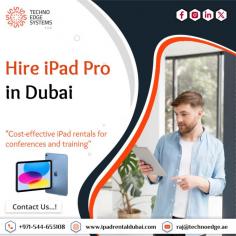 Discover the easy process of hiring an iPad Pro for events to boost engagement and simplify management tasks. Techno Edge Systems LLC offers you the best services of Hire iPad Pro Dubai. For More info Contact us: +971-54-4653108  Visit us: https://www.ipadrentaldubai.com/ipads-for-rental/