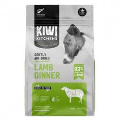 Kiwi Kitchens Gently Air-Dried Lamb Dinner Dry Dog Food is made with 93% grass-fed lamb from New Zealand. Order online at the best price from VetSupply.
