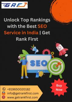 Are you seeking the best SEO service in India to enhance your website's search engine rankings? Look no further than Get Rank First. Our expertly crafted services are designed to optimize your website and drive organic traffic, ensuring you reach your target audience effectively. Visit: https://www.getrankfirst.com/seo-services/


