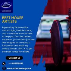 Explore key features like natural light, flexible space, and a creative environment to help you find the perfect house for your artistic journey. Get insights on creating a functional and inspiring artist's haven. Visit us to get the best house for artists.
