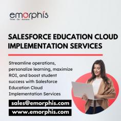 Transform your educational institution with Salesforce Education Cloud implementation services. Enhance student engagement, streamline operations, and drive better outcomes with our expert solutions. Contact us to revolutionize your educational experience.