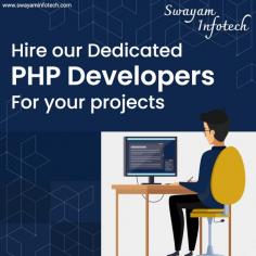 Swayam Infotech is a Well Known Professional PHP Web Development Company in India.
No. 1 PHP development company with a wide range of PHP development services. We have a successful track record of PHP web & application development. We are a PHP software and web application development company. We give the best custom PHP Web development services. Improve your online presence with our comprehensive PHP solutions for efficiency, scalability, and innovation.
