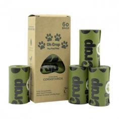 Oh Crap Compostable Poop Bags for Dogs: This is 100% earth-friendly and award-winning non-plastic bags. Shop dog poop bags at the best price from VetSupply.
