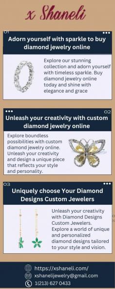 Transform your look effortlessly with our curated range of breathtaking ready-made jewelry. Browse our exquisite online collection and uncover the ideal accessory to elevate any moment. Dive into the allure of ready-made jewelry today!
Visit for more :- https://xshaneli.com/