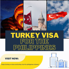 Easy Turkey Visa for Philippines

Dreaming of exploring Turkey's enchanting wonders?  Whether you're craving a leisurely getaway or eyeing exciting business opportunities, Turkey beckons with open arms. And guess what? Getting your Turkey Visa for the Philippines just got a whole lot easier with the new Turkey eVisa!  Say goodbye to visa hassles and hello to seamless adventures. Dive into the rich tapestry of Turkish culture and let the journey begin!  
For more Info: https://turkey-e-visas.com/turkey-visa-for-philippines-citizens/

#TurkeyVisa #Philippines #TravelEasy #eVisa #Turkish #Explore #VisaUpgrade #VisaEase #TurkishGateway #VisaProcess #EffortlessVisa #Tourism

