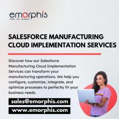 Optimize your manufacturing processes with Salesforce Manufacturing Cloud implementation services. Achieve operational excellence, enhance collaboration, and drive growth with our expert solutions. Partner with us for seamless integration and improved efficiency.