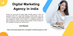 Elevate your brand with the leading digital marketing agency in India. We specialize in SEO, PPC, social media marketing, content creation, and more. Our team of experts uses cutting-edge strategies to increase your visibility and drive engagement. Whether you're a startup or an established enterprise, we tailor our services to meet your specific needs and goals. Contact us today for a free consultation and watch your business grow!
