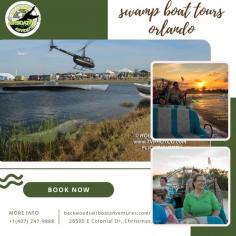 Explore the captivating swamps of Orlando with an unforgettable adventure offered by Backwoods Airboat Adventures. Experience thrilling and scenic swamp boat tours that provide an up-close encounter with the natural beauty and wildlife of the area.
https://www.backwoodsairboatadventures.com/sunset-airboat-tours-orlando/