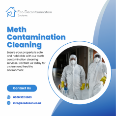 Looking for Meth Contamination Cleaning for your hard-earned assets?

Our Meth Cleaning Services can help you if your business, home, or vehicle needs Meth Contamination Cleaning. Live in healthy NZ homes and reduce the risks to avoid any potential health issues. For a quick check if any of your assets has been contaminated with methamphetamine use our instant Meth Testing Kits.