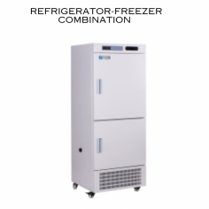 Fison refrigerator-freezer combines a refrigerator (0 to 10°C) and a freezer (-15 to -40°C) in one unit.  With a capacity of 125 liters for the refrigerator and 75L for the freezer, it provides ample storage space. The upper section is the refrigerator, and the lower section is the freezer. A digital display allows easy temperature monitoring, and the automatic defrost function ensures hassle-free maintenance.