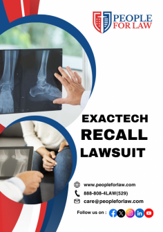 Has an Exactech product been recalled? If you've been affected by a product recall, you may have legal options. At People For Law, we're committed to helping individuals harmed by defective products seek justice. Our skilled attorneys will evaluate your case and guide you through the process of filing a lawsuit against Exactech. Don't wait – contact us now to protect your rights and pursue compensation for your injuries.