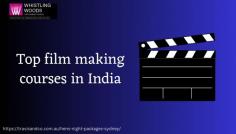 Do you dream of making it big in the Indian film industry? Look no further than the world of "Top film making courses in India." Institutes like "Whistling Woods International," known for its "Best Acting courses in India," offer a comprehensive curriculum encompassing various filmmaking aspects. 