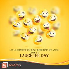 Celebrate World Laughter Day with our SnapX.Live app! 