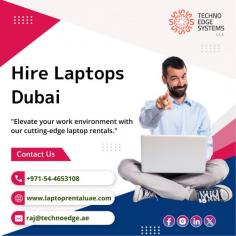 Techno Edge Systems LLC provides a variety of top-notch laptops for rent, suitable for businesses, events, and personal needs. Our adaptable rental options, competitive rates, and excellent customer support guarantee the greatest value for you. Hire Laptops Dubai. Contact us at 054-4653108 or visit us - https://www.laptoprentaluae.com/laptops-for-rent-dubai/